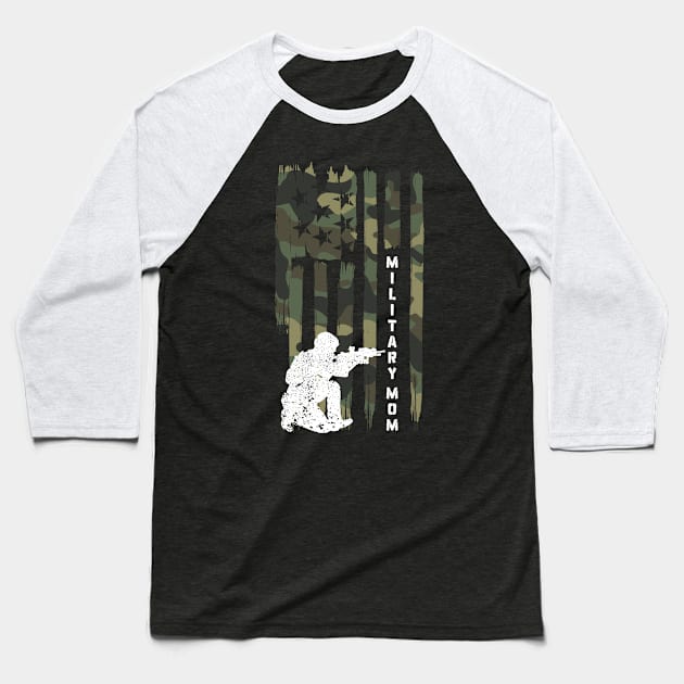 Military Mama v6 Baseball T-Shirt by Emma